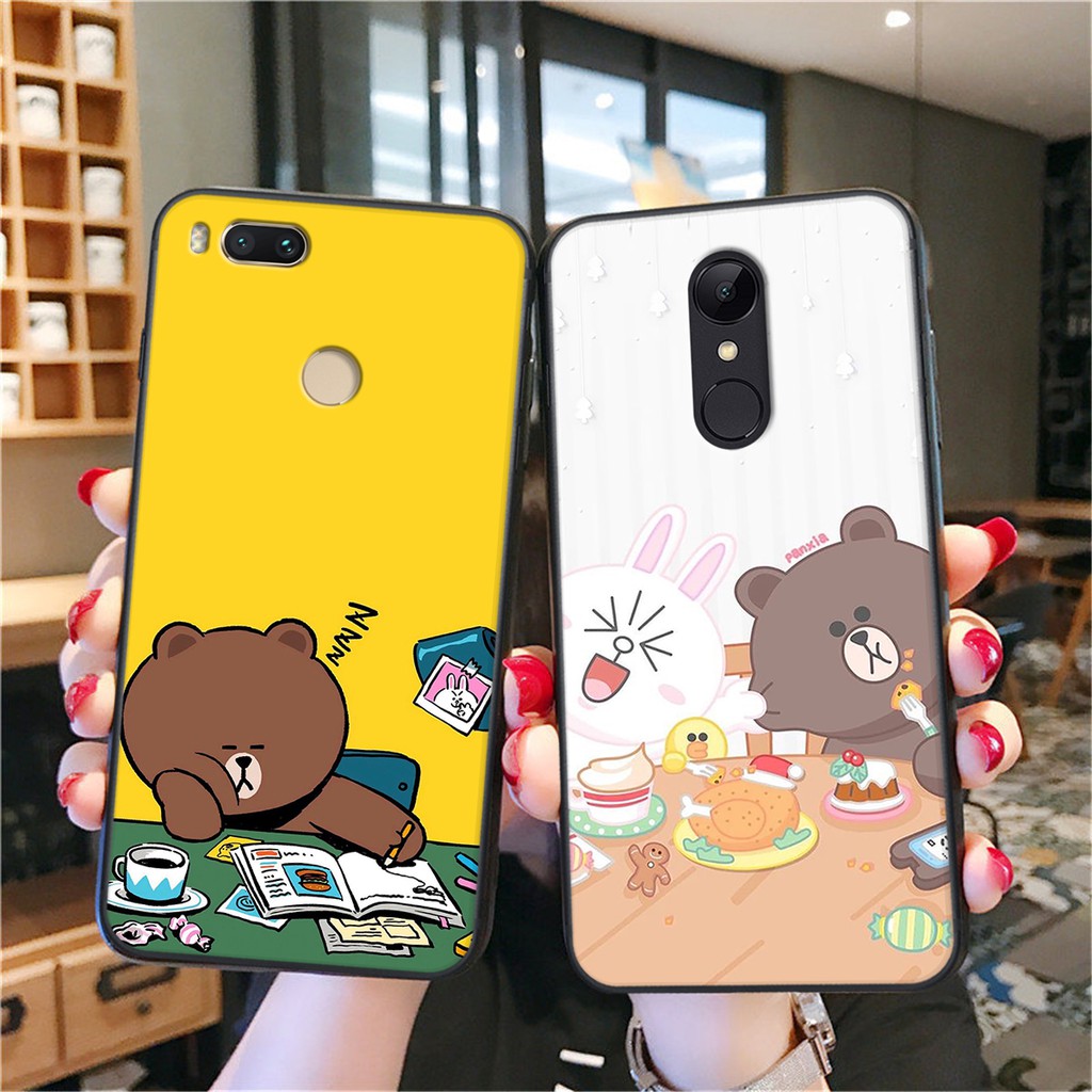 [ỐP XIAOMI_SIÊU RẺ] ỐP LƯNG XIAOMI GẤU BROWN VÀ THỎ CONY |Note 4/4x-5 Plus-Note 5/5PRO-NOTE 6-Mi A1-Mi A2| DOAREMON CASE