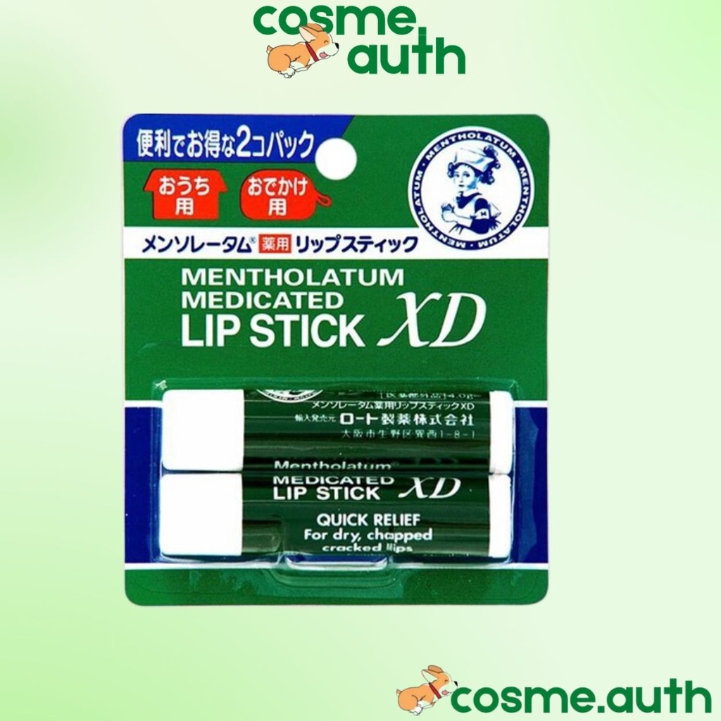 Son Dưỡng Môi Omi Menturm Và Rohto Mentholatum Medicated Lip Stick XD