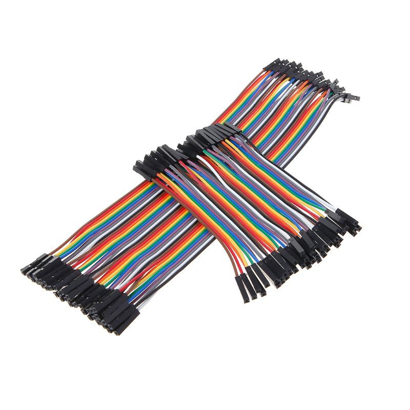 RUN✿40Pin Dupont Cable Jumper Wire Line 2.54mm Female to Female Connector for PCB ARDUINO 10/20/30CM