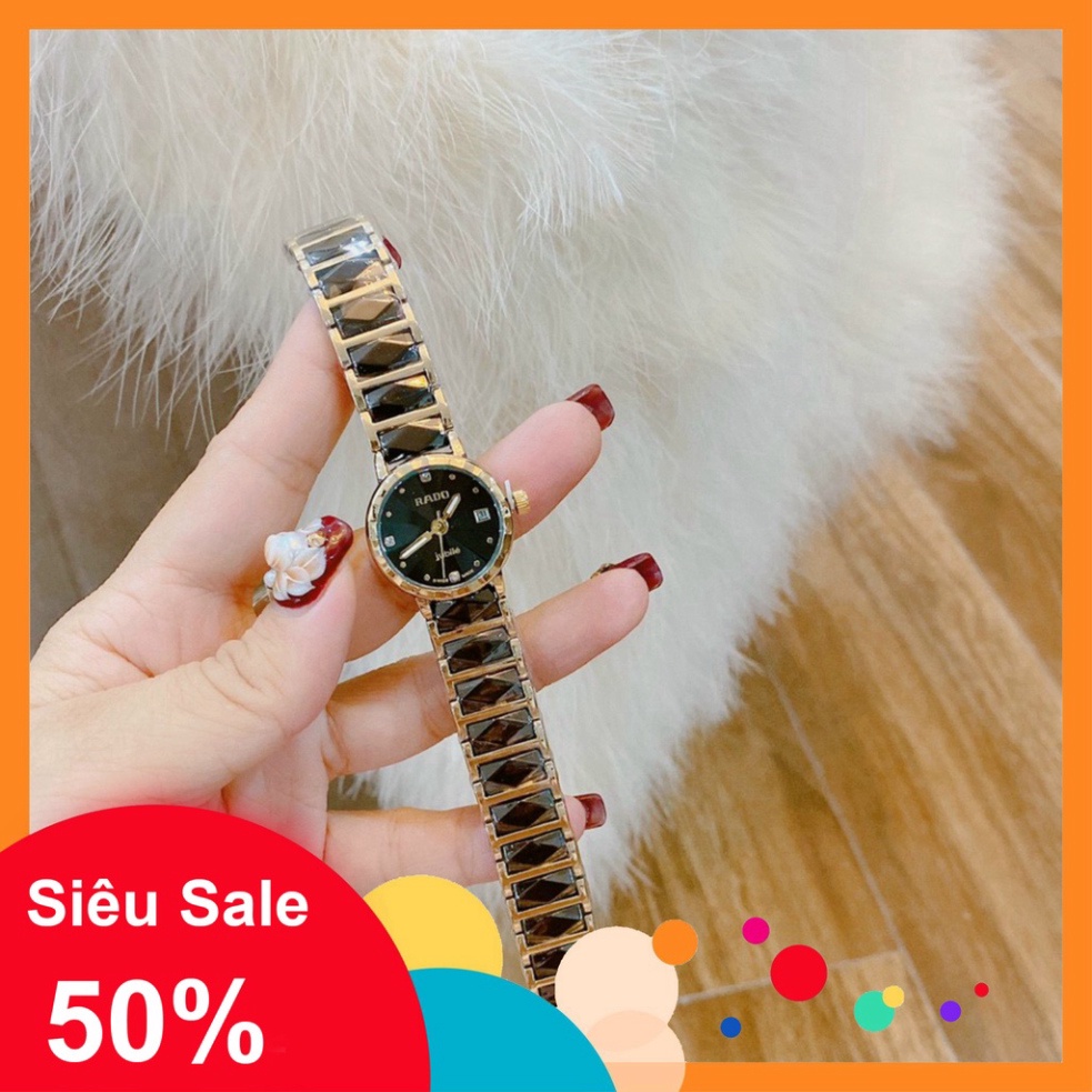 Đồng hồ nữ RADO dây kim loại bền đẹp không rỉ siêu hot, chống nước, bảo hành 12 tháng, có hộp đi kèm