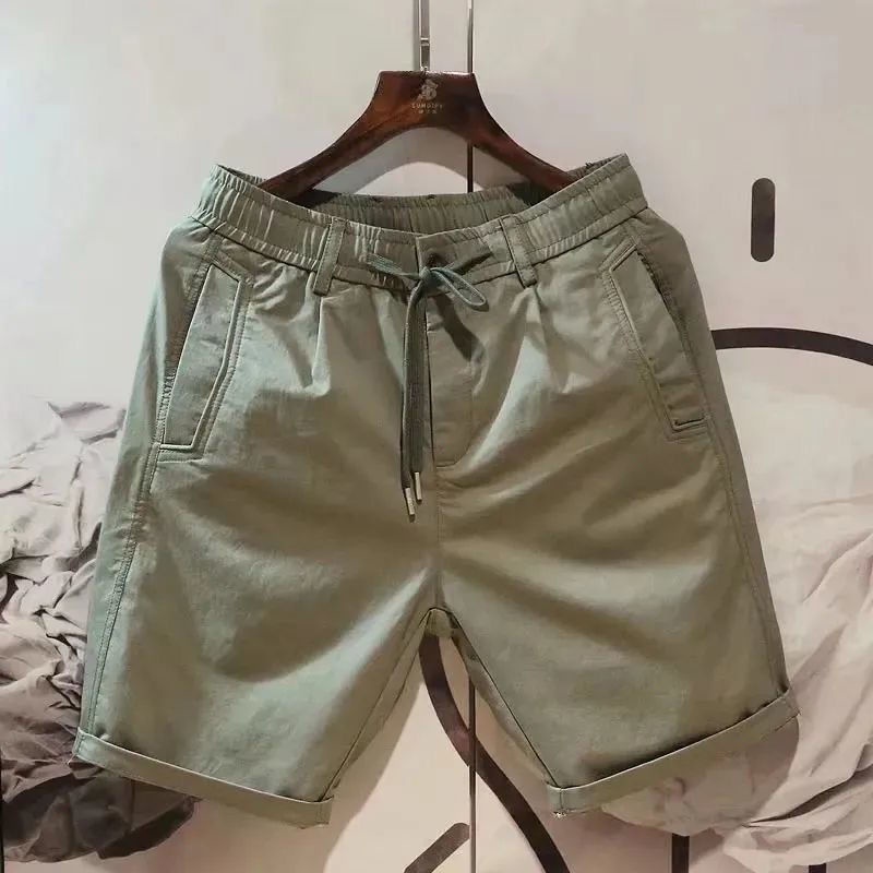 Quần Short Dáng Suông Phong Cách Thời Trang Hong Kong Cho Nam Giới