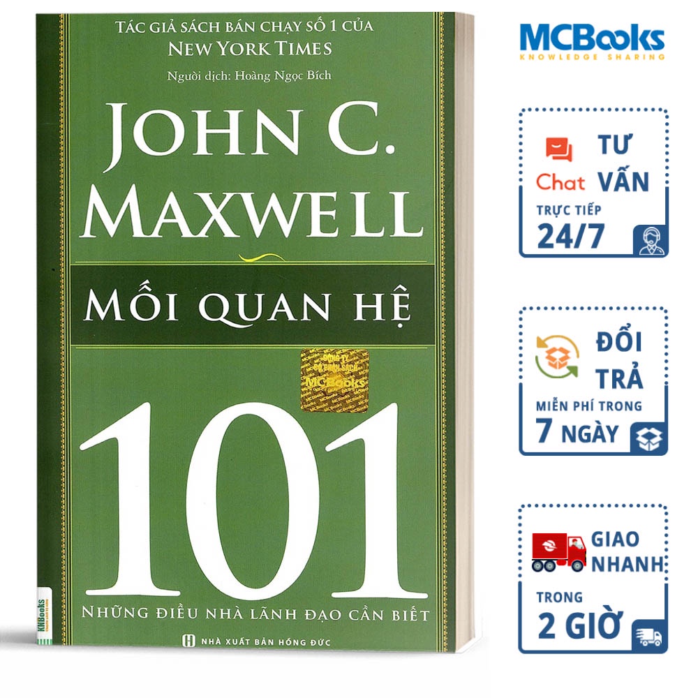 Sách 101 Những Điều Nhà Lãnh Đạo Cần Biết Mối Quan Hệ KNBooks