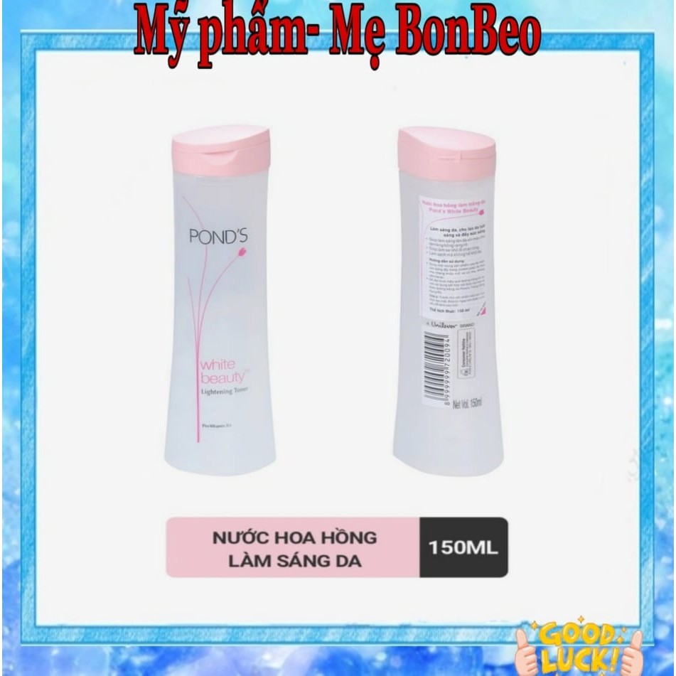 Nước hoa hồng làm sáng da Pond's White Beauty 150ml