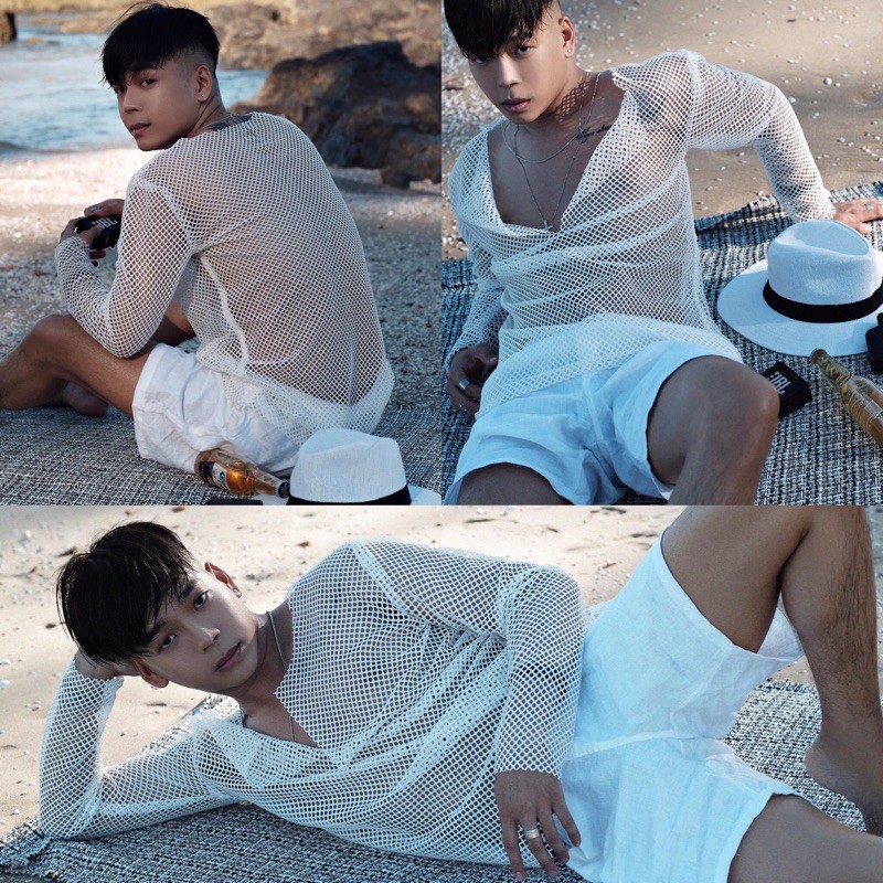 Áo thun lưới nam đi biển | BigBuy360 - bigbuy360.vn