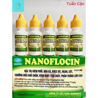 Nanoflocin Hen khẹc, vảy mỏ, khò khè, phân xanh, phân trắng