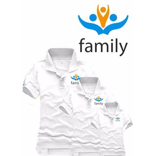 ÁO GIA ĐÌNH LOGO NHỎ  GỒM 3 ÁO - C-A-H