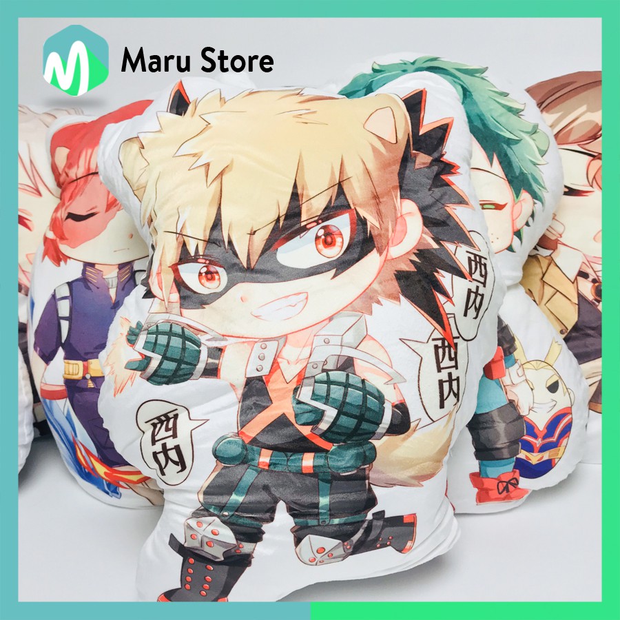 [Xả Kho] Gối Ôm Anime- 48cm - Todoroki - Midoriya - Bakugo - Boku No Hero Academia