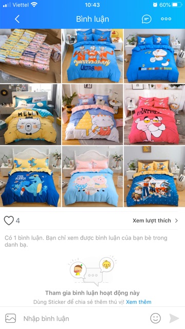 COBOM BỘ CHĂN GA GỐI COTTON