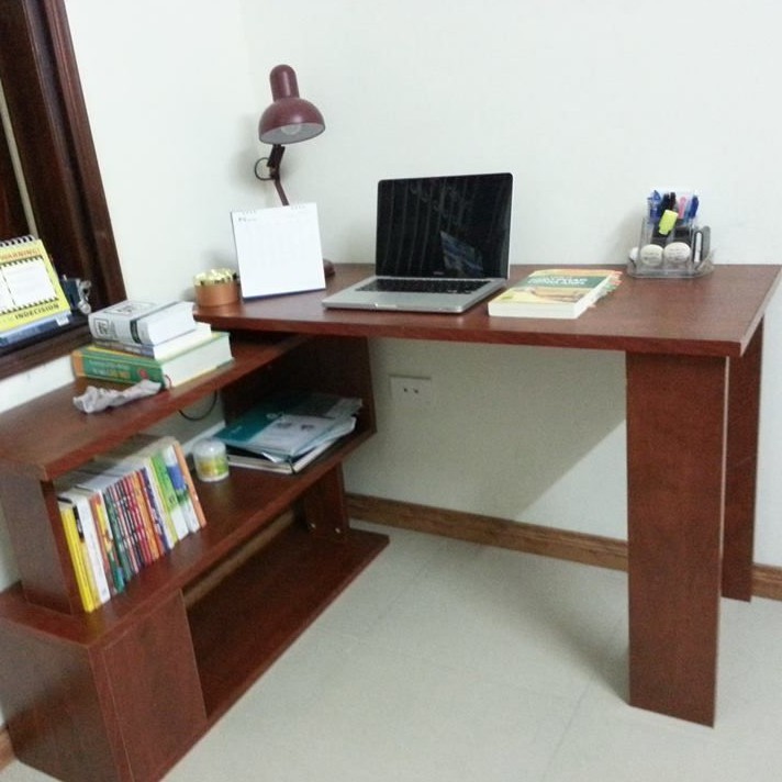 Bàn làm việc Xoay 360 độ. Sắp xếp xoay chuyển linh hoạt, Phù hợp mọi góc làm việc, Gỗ công nghiệp. BLV12 | BigBuy360 - bigbuy360.vn