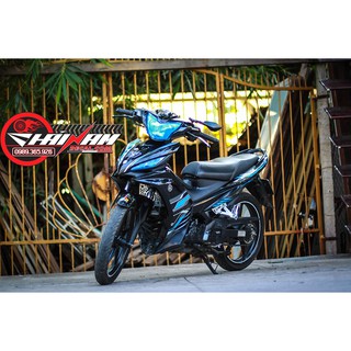 Tem trùm exciter 135 xanh đen