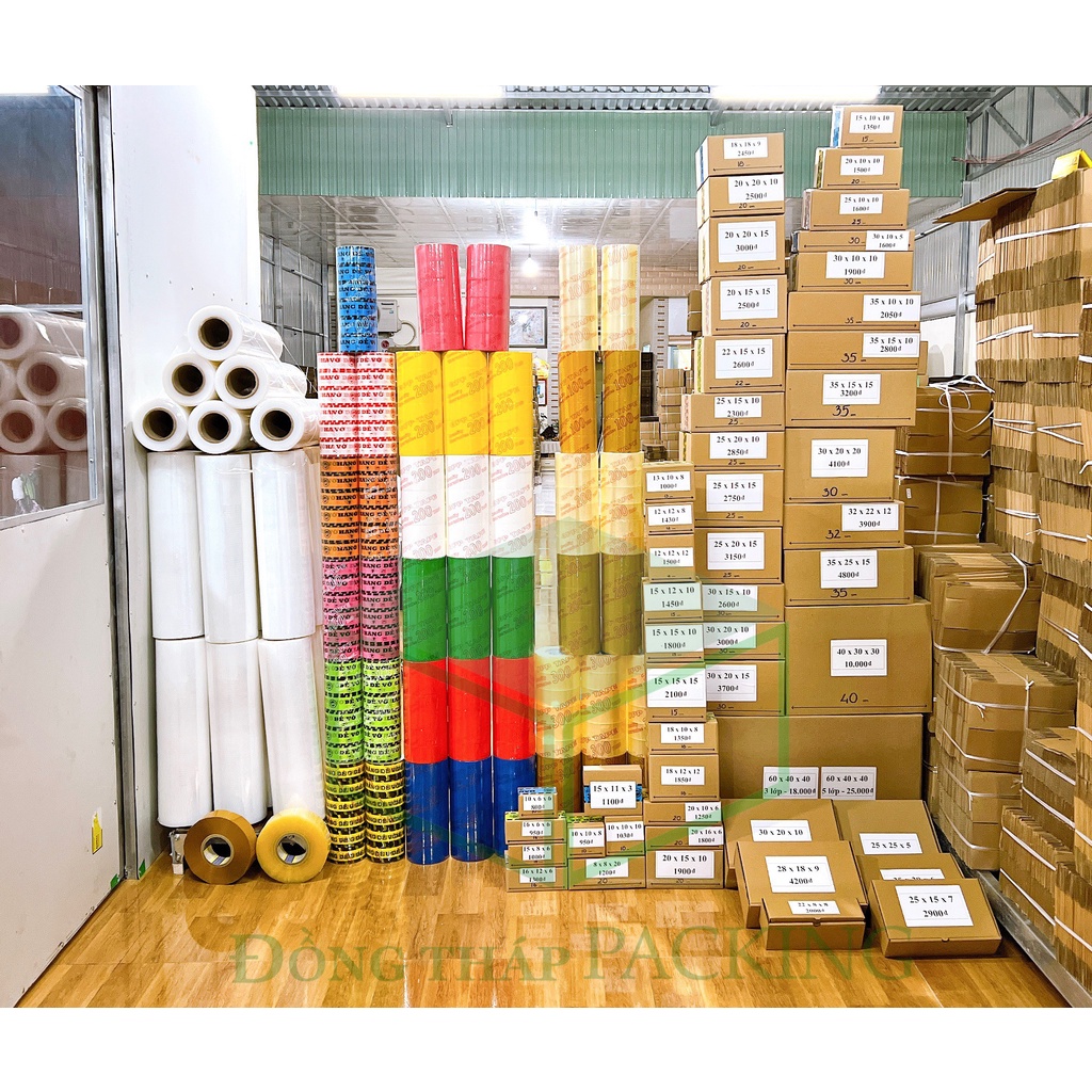 1 CÂY 6 CUỘN BĂNG KEO MÀU 200 YARD