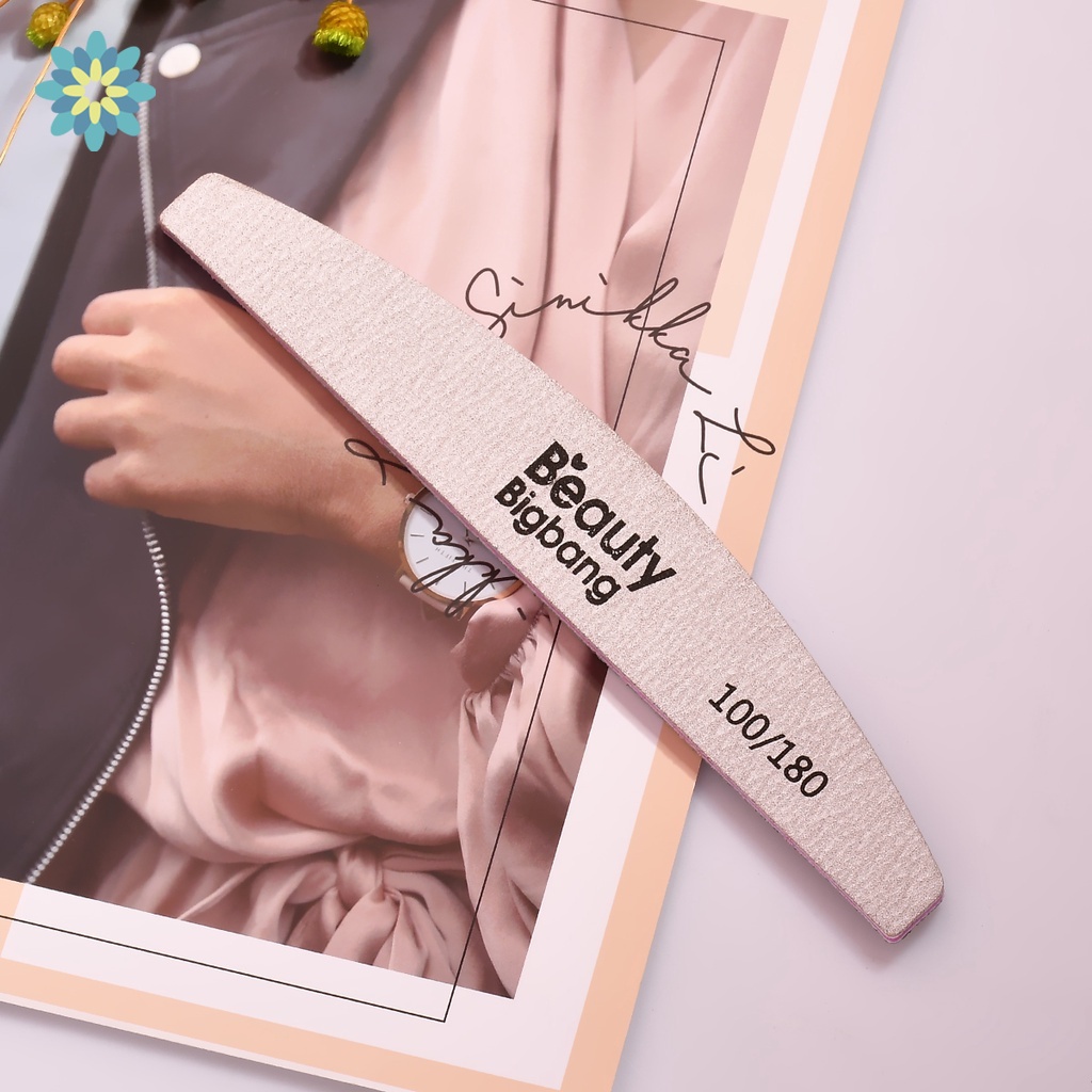 [Hàng mới về] Cây dũa móng tay hai mặt 100/180 chất lượng cao