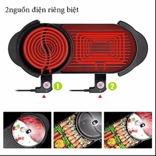 Bếp lẩu nướng 2in1