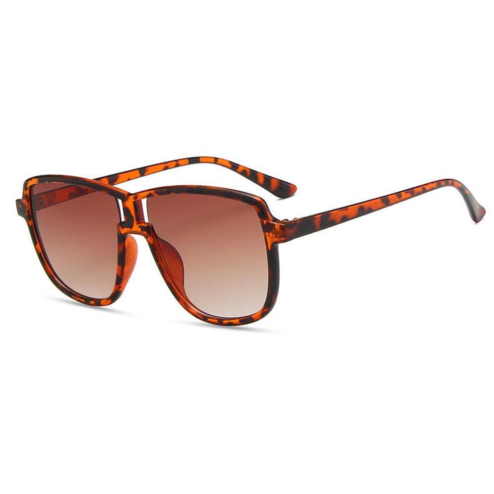 IVORY Kính Mát Gọng Nhựa Họa Tiết Da Báo Thời Trang Sang Trọng Cho Nữ