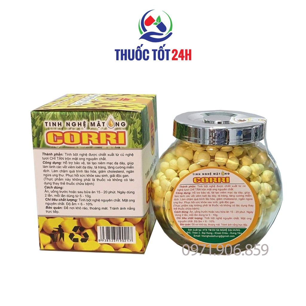 [Dạng viên] Tinh bột nghệ nguyên chất trộn mật ong Corri 100g