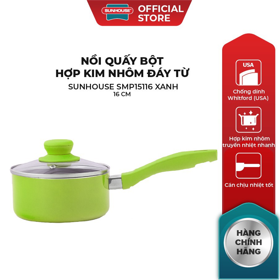 Nồi quấy bột hợp kim nhôm SUNHOUSE SMP15116 - đáy từ