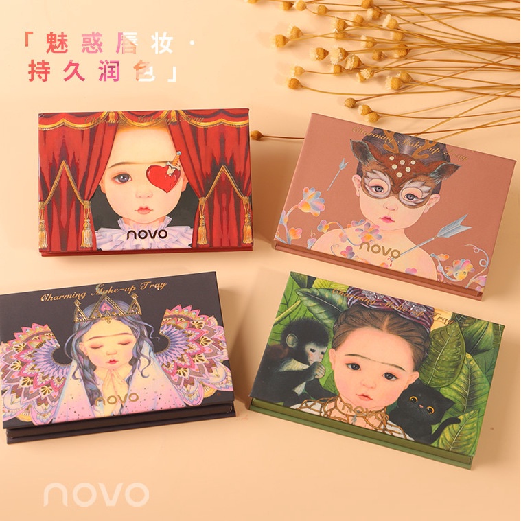 Bảng Phấn Mắt Novo 8 Màu Ánh Ngọc Trai Lấp Lánh