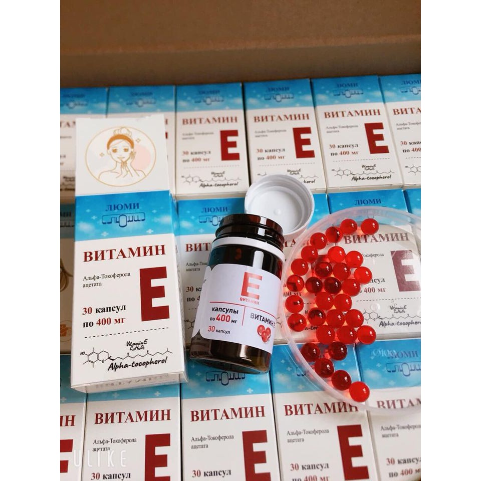 Vitamin E đỏ Nga hàm lượng 400mg | Thế Giới Skin Care