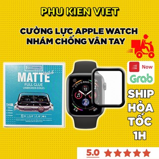 Cường lực apple watch nhám full màn chống vân tay chính hãng ROCKYMILE Size 38 / 40 / 42 / 44 mm series 6/5/4/3/2/1