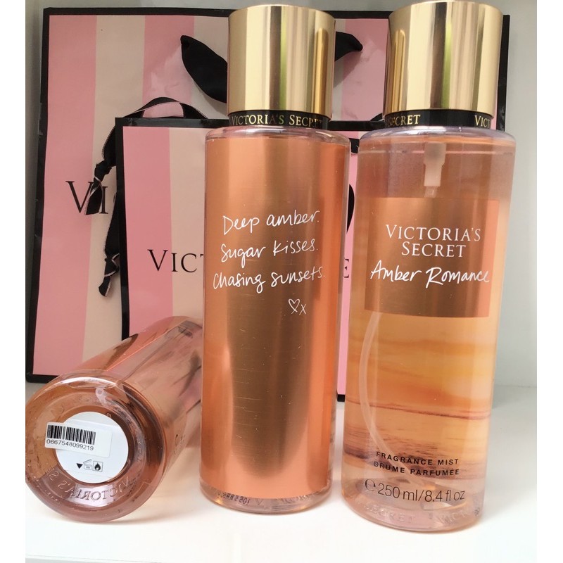 🌸💞[BILL Mỹ] Xịt thơm 𝑨𝒎𝒃𝒆𝒓 𝑹𝒐𝒎𝒂𝒏𝒄𝒆 Victoria's Secret 250ml | Thế Giới Skin Care