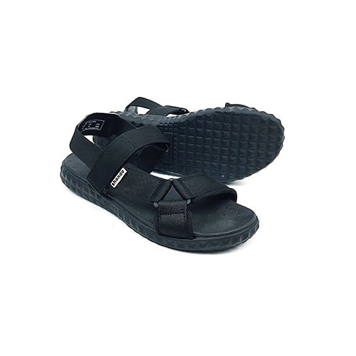 Giày sandal Shondo đen chéo F6T303