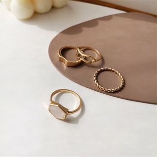 Set 4 nhẫn thời trang dành cho nữ