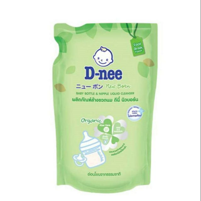 Nước Rửa Bình Sữa DNEE Organic; Chiết Xuất Lô Hội Túi 600ML