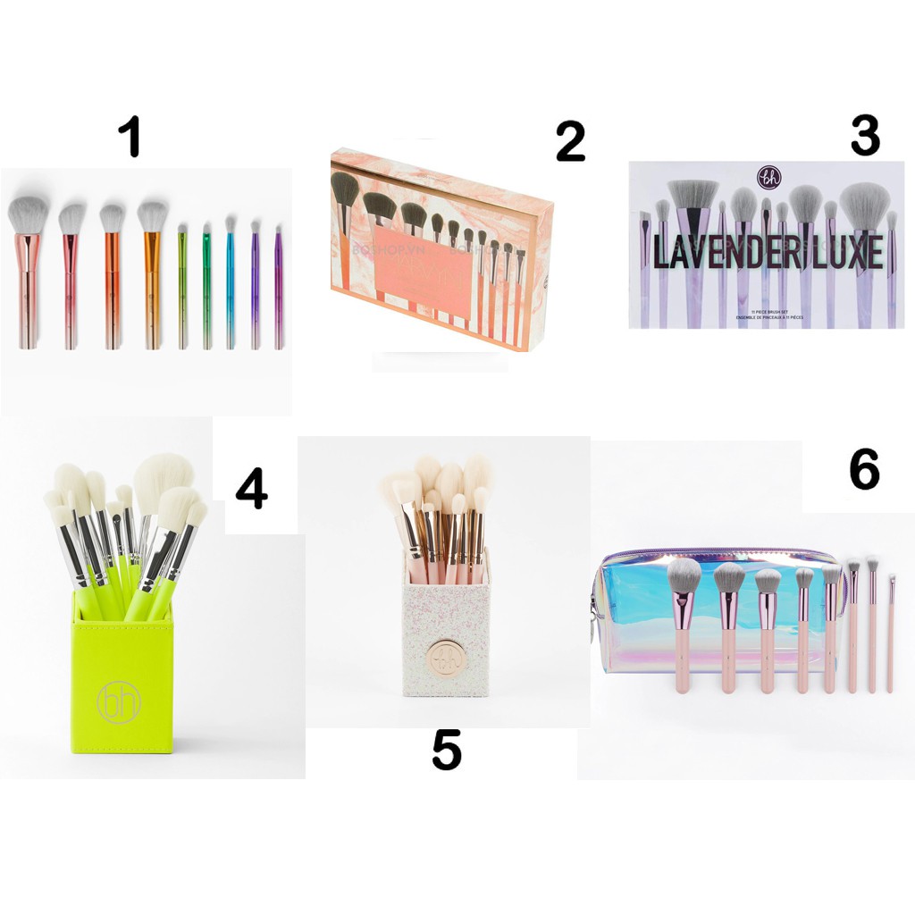 Bộ cọ BH Cosmetics 8 Loại cọ mẫu mới