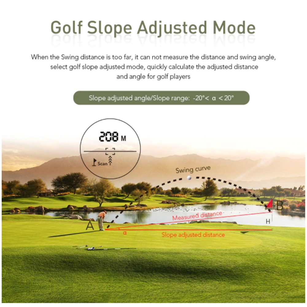 Máy đo khoảng cách bằng laser APEXEL 600M 800M 1200M,chơi gôn,khảo sát