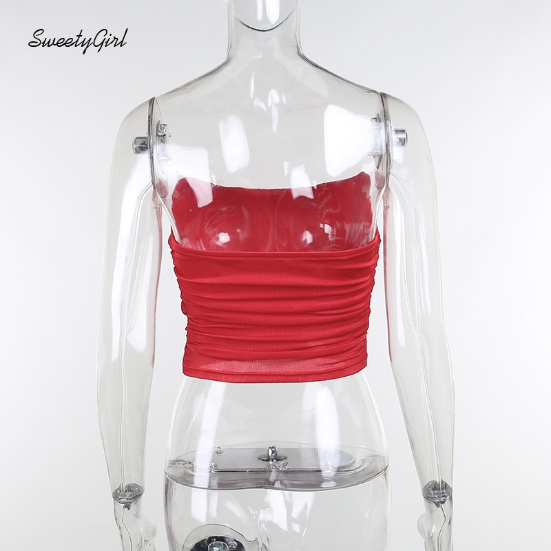 Áo Ống Hai Dây Hở Lưng Màu Trơn Thời Trang Quyến Rũ 2022 Cho Nữ