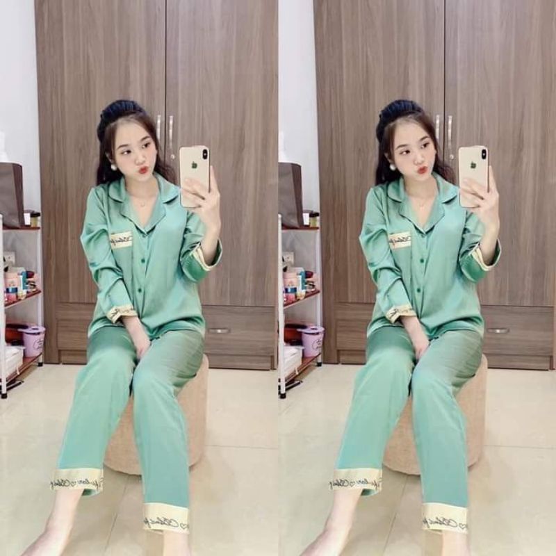 Bộ pijama CHỮ KÝ DÀI hàng thiết kế có size