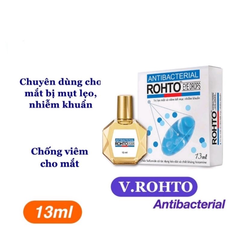 Nước nhỏ mắt V ROHTO ⚡ 7 loại ⚡ Chai 13ml Giúp dưỡng mắt hiệu quả