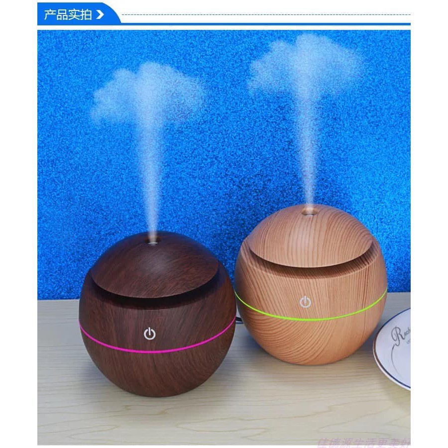 HOT - MÁY XÔNG TINH DẦU PHUN SƯƠNG TẠO ẨM VÂN GỖ MẪU MỚI 2019 - HÀNG CHUẨN 100%