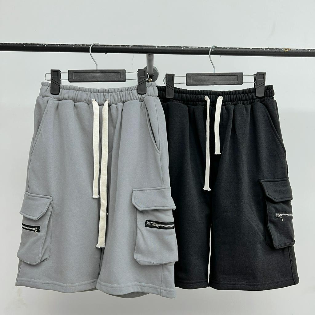 Quần short nam nữ khóa zip local brand , quần đùi cargo túi hộp unisex phong cách y2k - Gin store