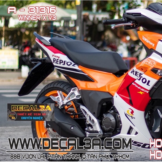 Tem trùm WINNER X V3 REPSOL