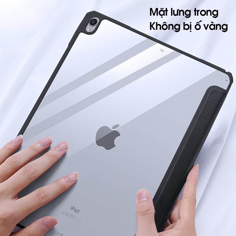 Bao da DUX DUCIS iPad Air 4 (2020) 10.9 inch - Mặt lưng trong, Có khe đựng bút Apple Pencil (DÒNG AIR - CÓ KHAY BÚT)