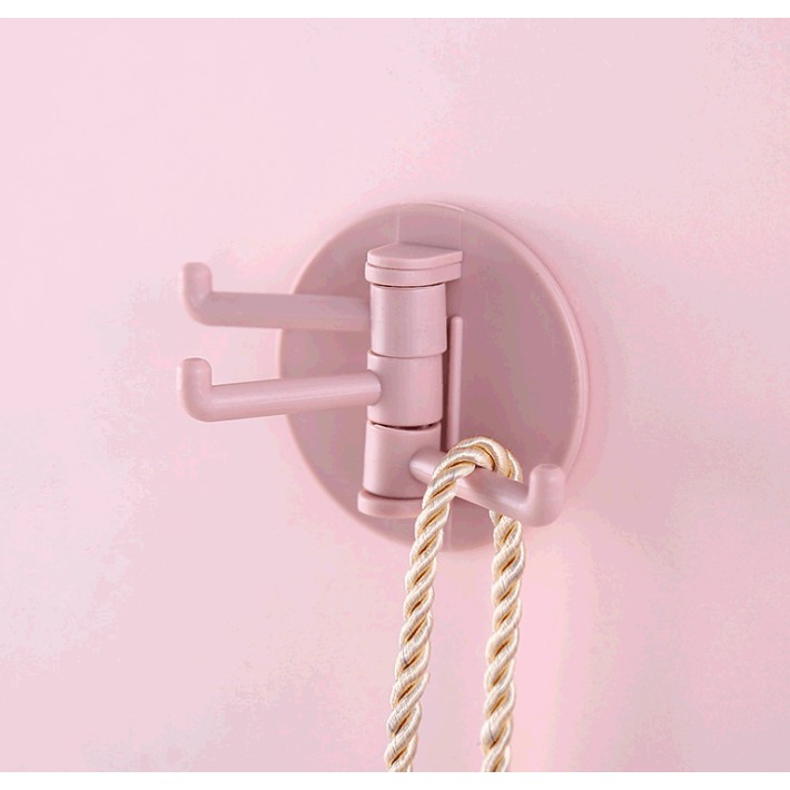 Combo 10 Móc Dán 3 Chấu Treo Đồ Nhà Tắm Xoay Thông Minh