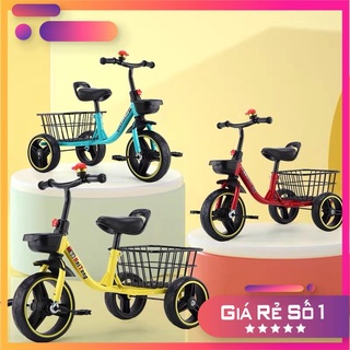 🍓XE Đạp 3 bánh có giỏ cho bé 🍄 Xe đồ chơi 3 bánh mẫu mới