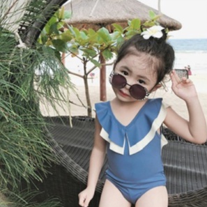 Đồ bơi bé gái liền thân cánh tiên cho bé đi biển