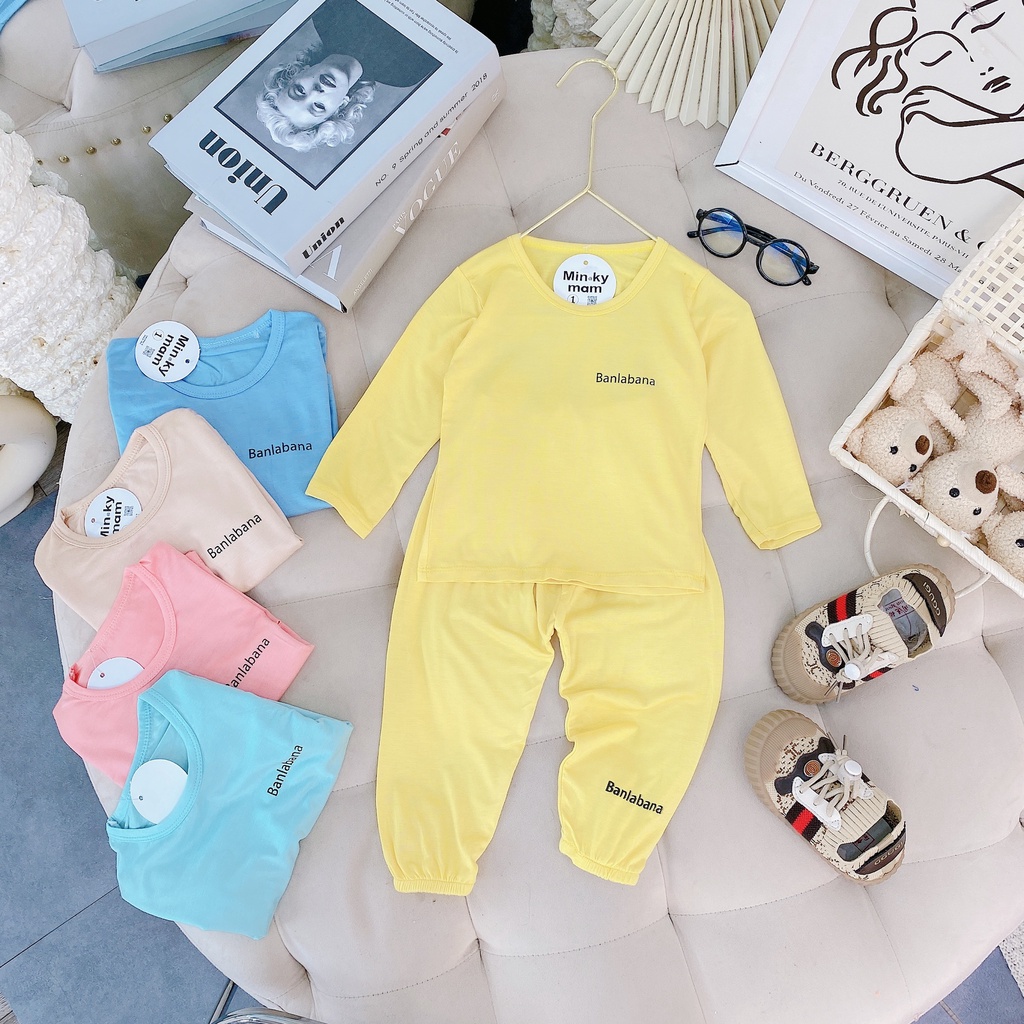 Bộ quần áo trẻ em dài tay,đồ bộ dài tay thun lạnh cho bé trai và bé gái