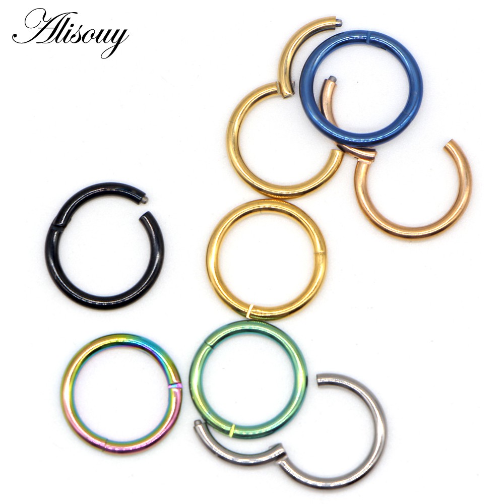 Khuyên Mũi / Môi / Tai / Mũi Bằng Thép Không Gỉ 6-12mm 16g