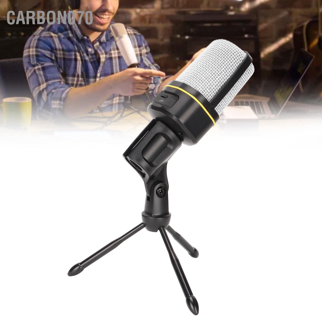 [Hàng Sẵn] Micro Máy Tính Laptop Thu Âm Thanh Có Dây Để Bàn chuyên nghiệp Kèm Giá Đỡ cho Live Stream Chơi Game【Carbon070】