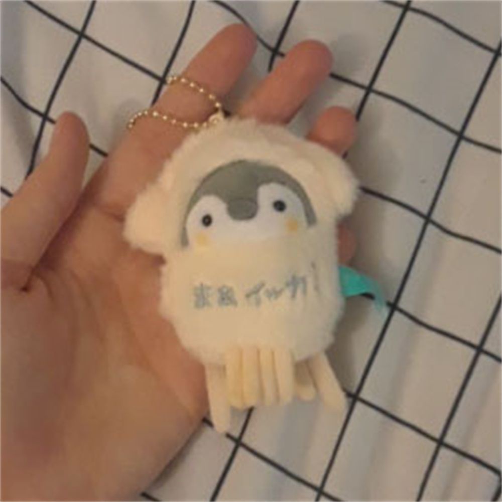 Móc khóa hình chim cánh cụt nhồi bông dễ thương xinh xắn kích thước 8cm
