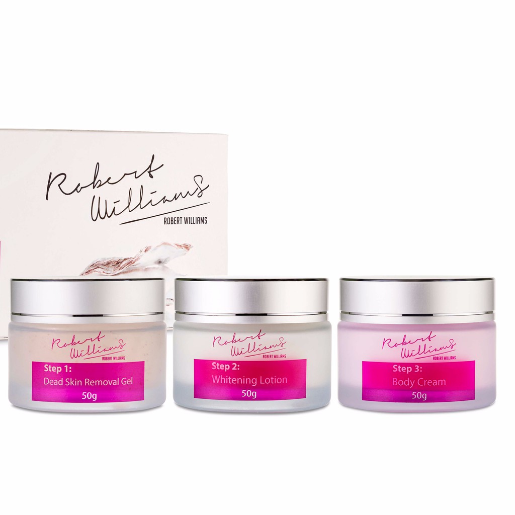 Bộ 3 bước tắm trắng mịn màng Ngọc trai ROBERT WILLIAMS 50g+50g+50g | BigBuy360 - bigbuy360.vn