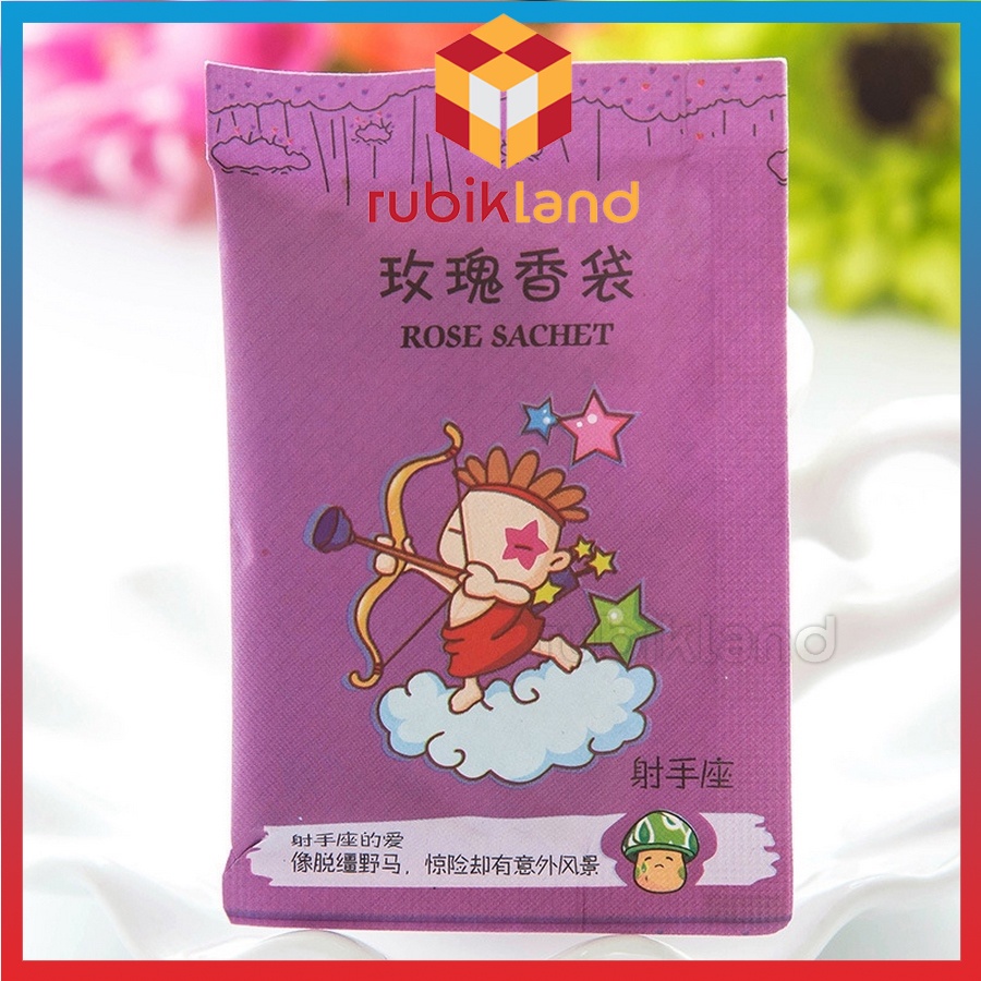 Túi Thơm 12 Cung Hoàng Đạo Mini Để Balo Túi Xách Tủ Quần Áo Giày Dép Hương Thơm Thảo Mộc Chống Ẩm Nấm Mốc