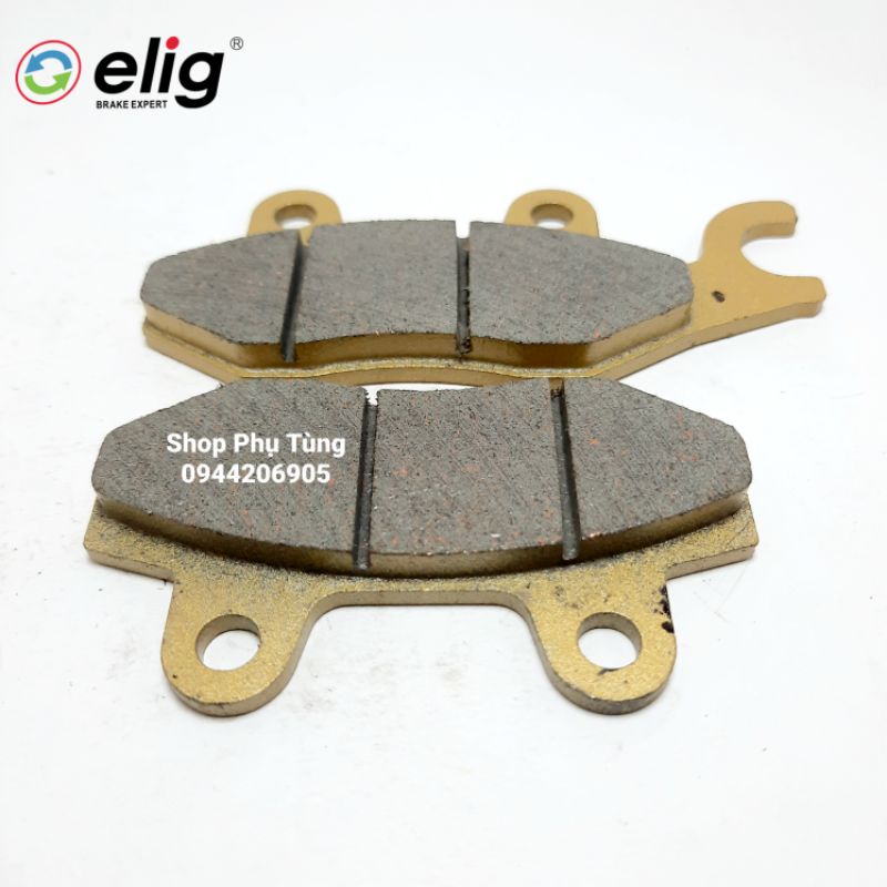 Má phanh. Bố thắng đĩa trước ELIG, mã YA006 cho Nouvo 1-2-3, Hayate, Jupiter, Exciter135, Revo, Raider, Viva, Gravita.