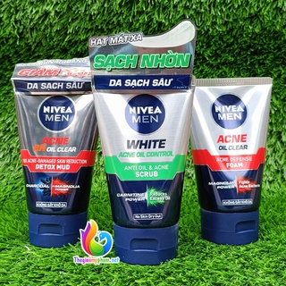 Sữa rửa mặt nivea nam 100g