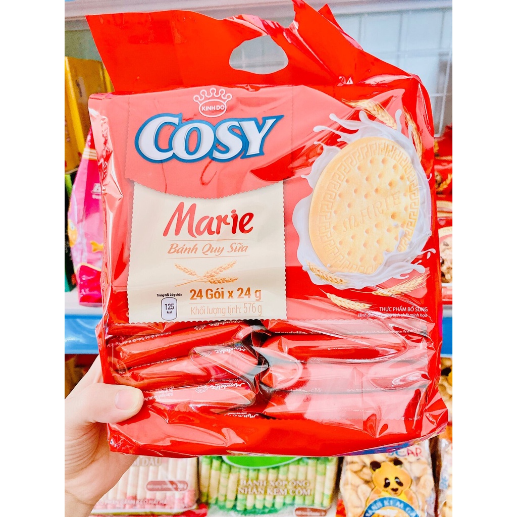 Bánh Quy Sữa Cosy Marie bịch 528 g22gói nhỏx 24g)