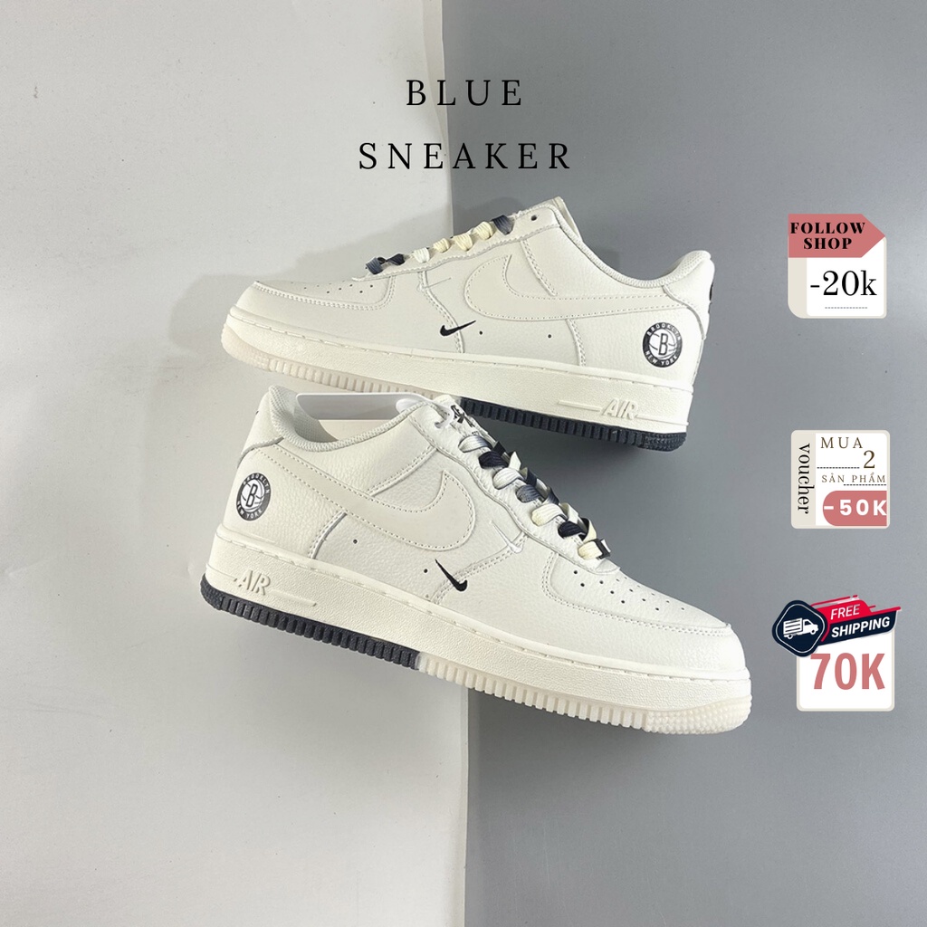Giày Sneaker Nam Nữ  AF1 Trắng Chữ B