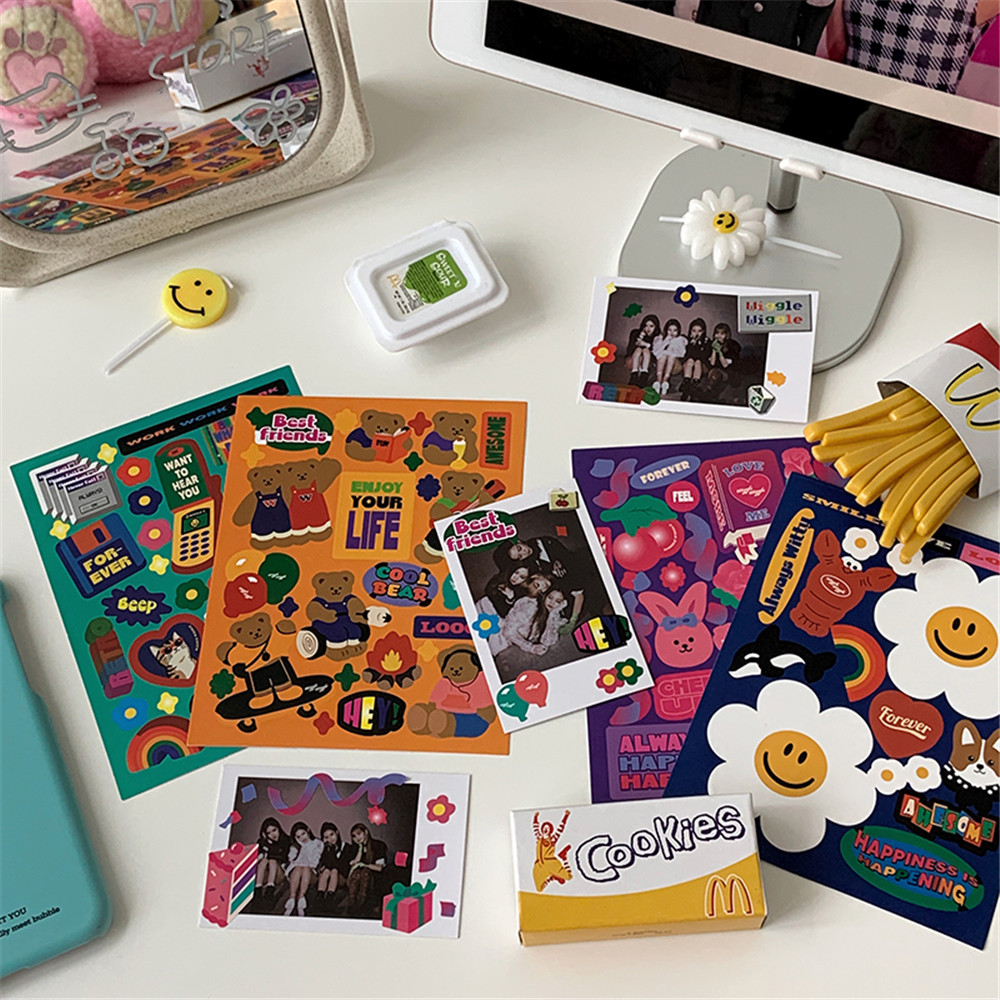 Miếng dán trang trí điện thoại/máy tính kiểu Hàn Quốc